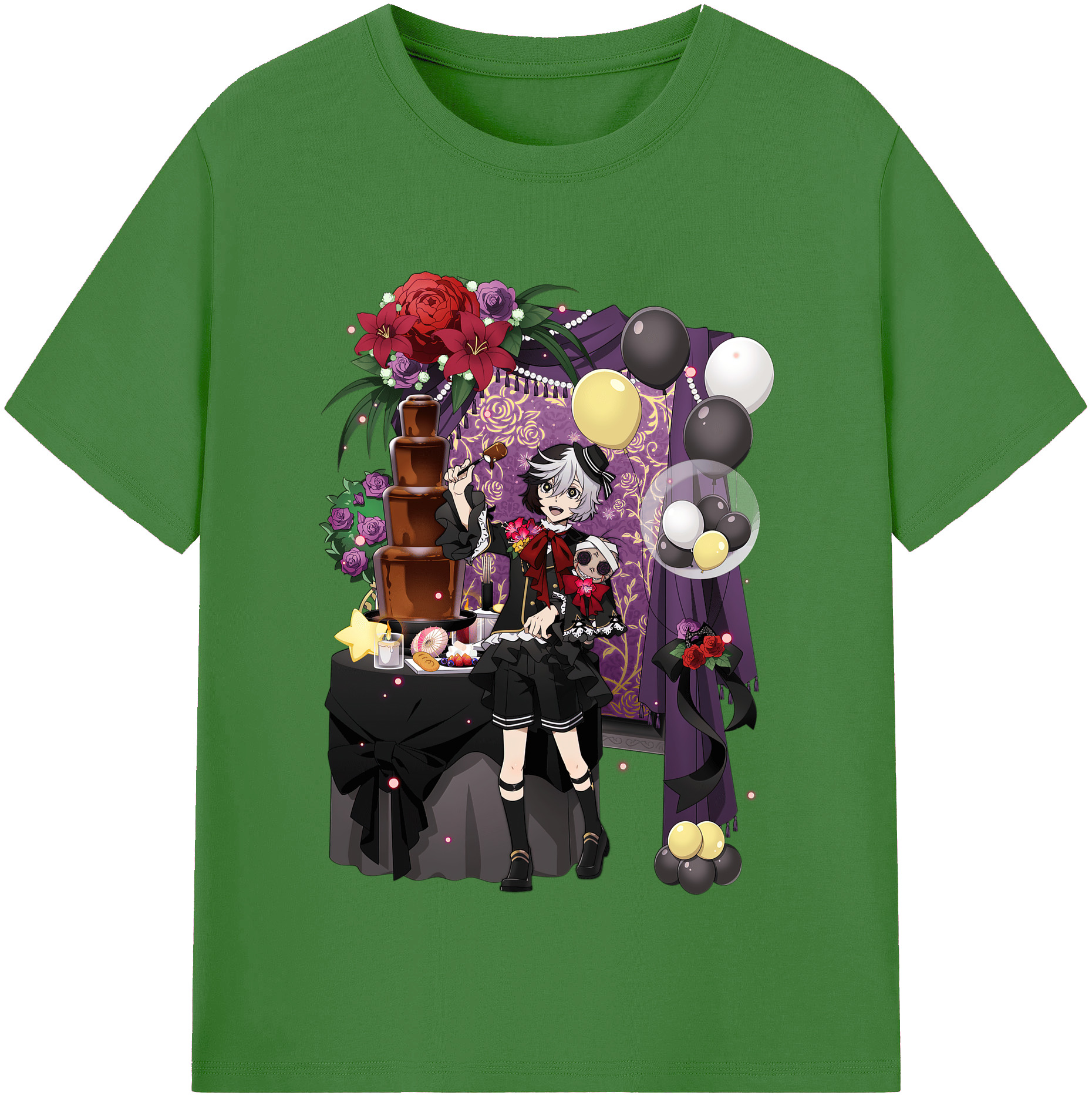 （画像用） 文豪ストレイドッグス Bungo Stray Dogs レディースカジュアルプリントTシャツ（綿100％）